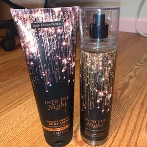 INTO THE NIGHT BATH AND BODY CREAM AND MIST-brand new!
